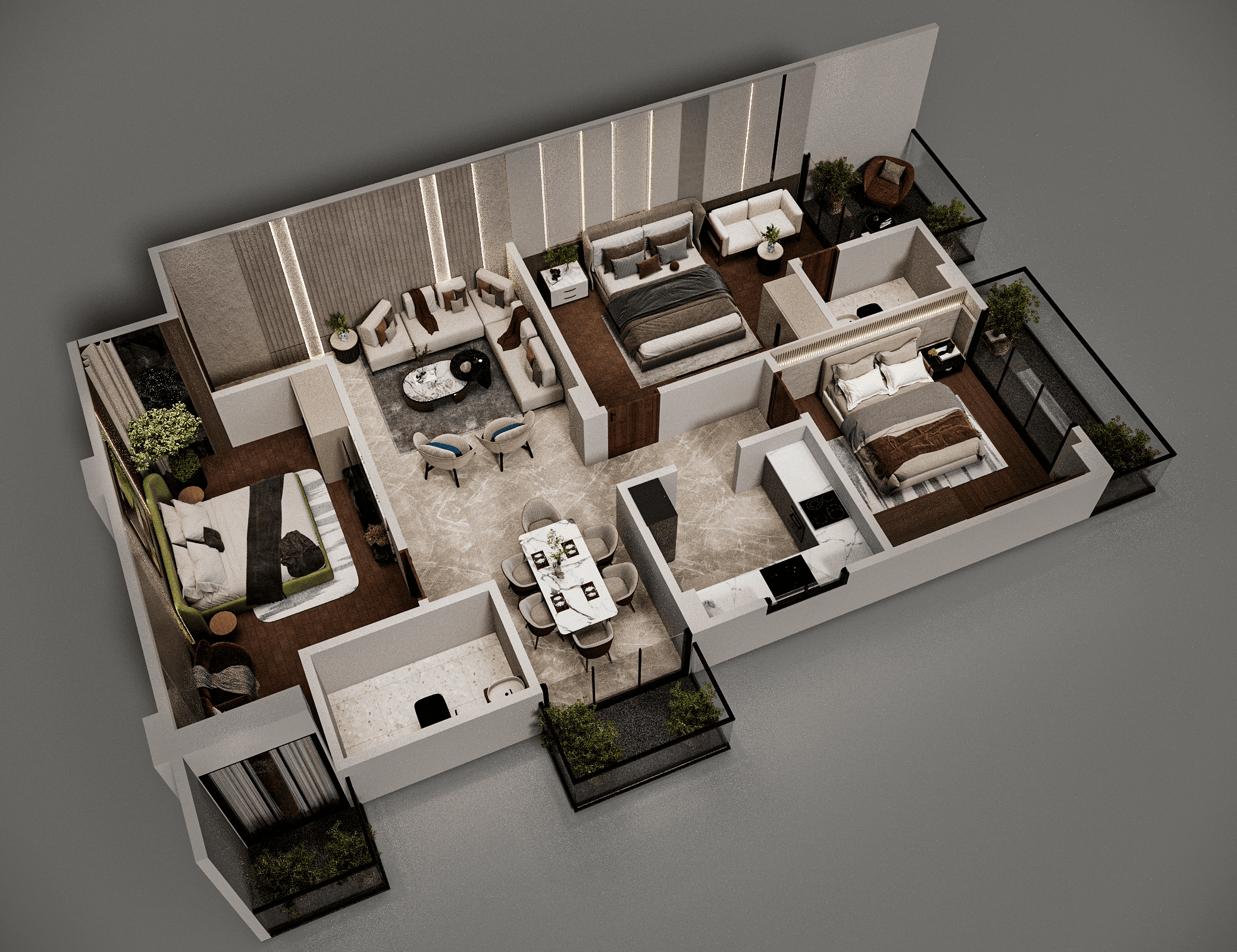 3BHK Layout Design