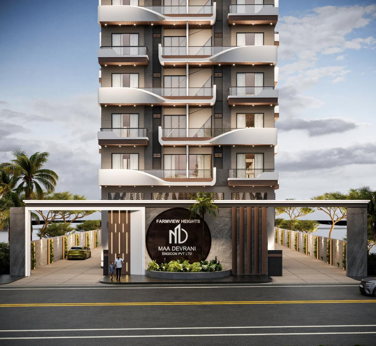 Farmview Heights front facade and architectural design