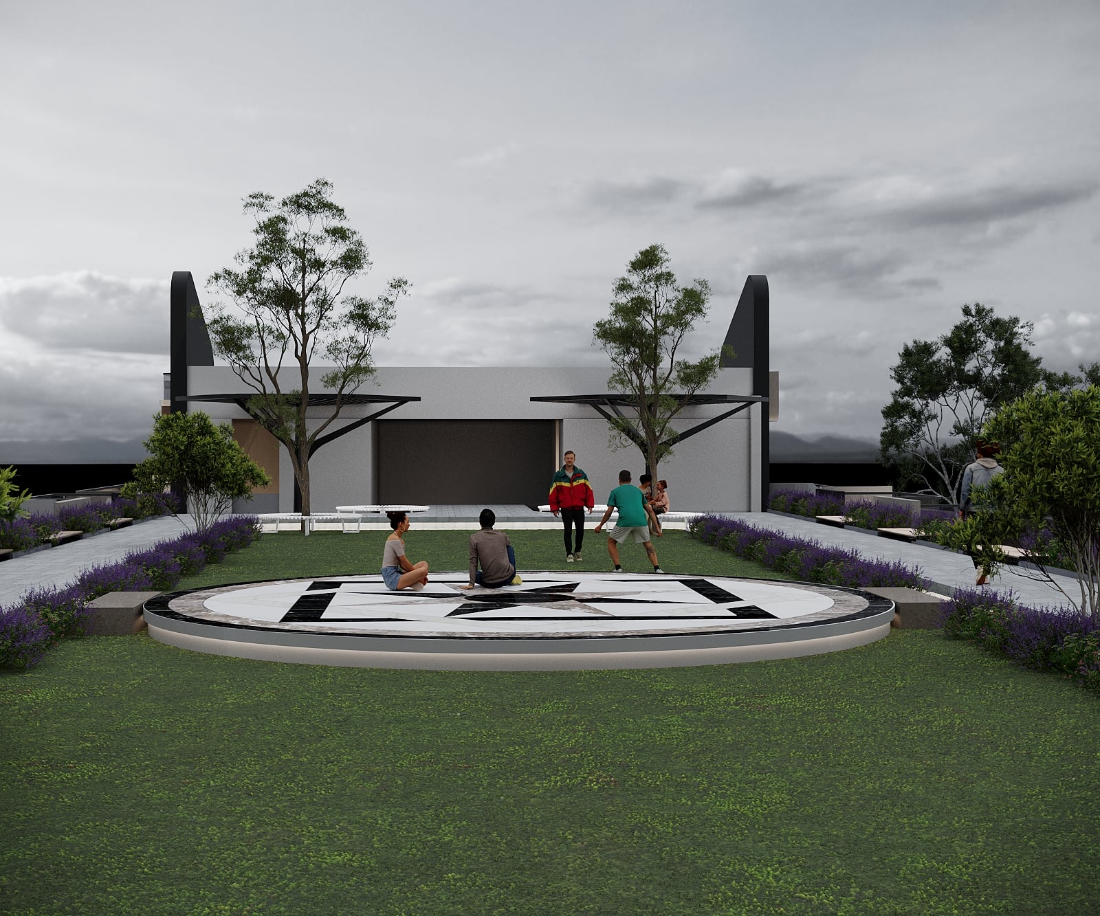 Modern gymnasium with cardio equipment, strength training machines and professional setup